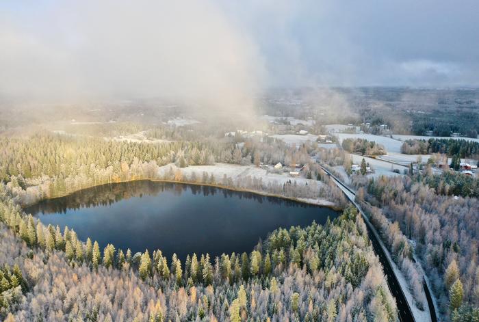 Luminen maisema Luminen maisema Ylöjärvellä Pirkanmaalla.